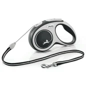 Smycze dla psów - Flexi New Comfort CORD Small Smycz kolor czerwony - miniaturka - grafika 1