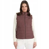 Kamizelki damskie - Kamizelka damska 4F F218 ciemny brązowy 4FWAW25TVJAF218 80S L - miniaturka - grafika 1