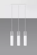 Lampy sufitowe - Sollux Lighting Lampa wisząca BORGIO 3L biały - miniaturka - grafika 1