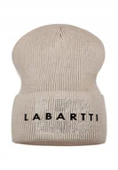 Czapki damskie - Zimowa Czapka Damska Na Zimę Ozdoba Labartii Polska Marka Beżowa - miniaturka - grafika 1