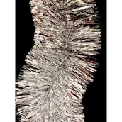 Ozdoby bożonarodzeniowe - Łańcuch choinkowy grubo cięty 200 x 7 cm srebrny - miniaturka - grafika 1