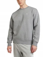 Bluzy męskie - BLUZA męska NIKE JORDAN JUMPMAN FV7293-091 szara bez kaptura L - miniaturka - grafika 1