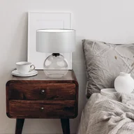 Lampy stojące - Lampka nocna z przydymionego szkła LUTON - miniaturka - grafika 1