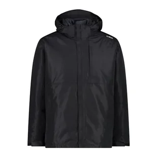 CMP, Kurtka zapinana na zamek błyskawiczny z kapturem odpinana kurtka wewnętrzna, 33Z1577D, Basic Black, 56, męska - Kurtki i płaszcze dla chłopców - miniaturka - grafika 1