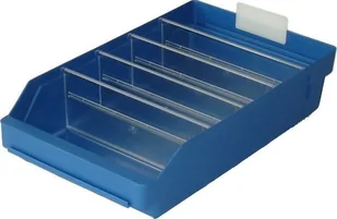 Artech Pojemnik warsztatowy z przekładkami, wym. 400 x 240 x 95 mm - Pojemniki przemysłowe - miniaturka - grafika 1