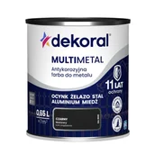 Farby olejne i specjalne - Dekoral Farba antykorozyjna do metalu MULTIMETAL Czarny 0,65 l - miniaturka - grafika 1