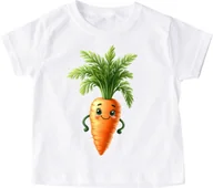 Koszulki dla dziewczynek - Koszulka z marchewką - miniaturka - grafika 1