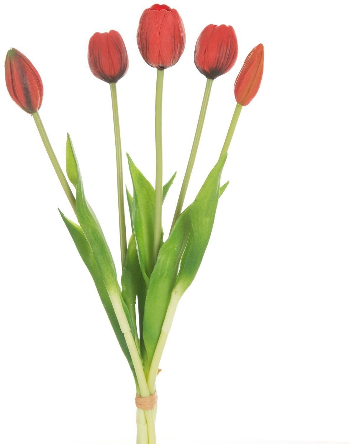 Eurofirany Bukiet sztucznych tulipanów 41 cm czerwony komplet 2 szt