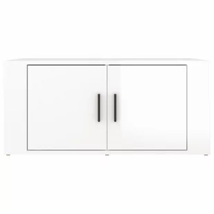 Lumarko Stolik kawowy, biały o wysokim połysku, 80x50x36 cm - Ławy i stoliki kawowe - miniaturka - grafika 6