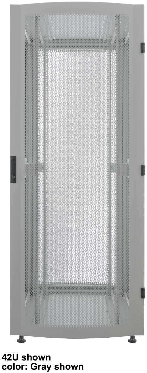 INTELLINET 48,3 cm 19 Zoll Serverschrank Premium Line 36 HE 1767x800x1000mm HxBxT Flatpack Traglast 2000kg schwarz 715560