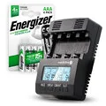 Ładowarki i akumulatory - ZESTAW Ładowarka akumulatorków Ni-MH everActive NC-3000 + R03 AKU 4BL ENERGIZER POWER PLUS 700 HR03 - miniaturka - grafika 1
