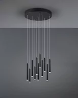 Lampy sufitowe - Trio Leuchten Lampa wisząca czarna z 3-stopniowym ściemnianiem LED 11-punktowym - Tubas - miniaturka - grafika 1