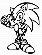 Dekoracje domu - Dekoracja Ścienna 3D Do Pokoju Dziecka Sonic V117 - miniaturka - grafika 1