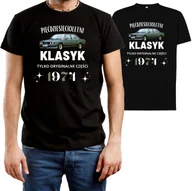 Koszulki męskie - T-SHIRT MĘSKI 50 URODZINY PIĘĆDZIESIĄTKA PREZENT KOSZULKA CZARNA R-3XL A38 - miniaturka - grafika 1