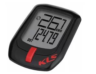 Kellys Licznik Direct przewodowy czarno-czerwony 125790 - Liczniki rowerowe - miniaturka - grafika 1
