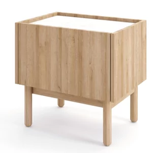 Szafka Nocna w Stylu BOHO Nakastlik 50 cm DĄB RIVIERA Nóżki DREWNIANE - Szafki nocne Szafka Nocna w Stylu BOHO Nakastlik 50 cm DĄB RIVIERA Nóżki DREWNIANE - Szafki nocne - miniaturka - grafika 1