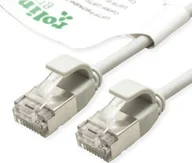 Patchcordy - Roline ROLINE GREEN F/UTP DataCenter Patch Cord Cat.6A Class EA, LSOH, bardzo cienki, szary, 5 m - miniaturka - grafika 1
