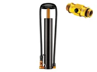 Akcesoria rowerowe - Lezyne Mini pompka rowerowa Micro Floor Drive gaenzend XL 35psi pompa powietrza, czarna, One Size 1-MP-MFDR-XL-V104 - miniaturka - grafika 1