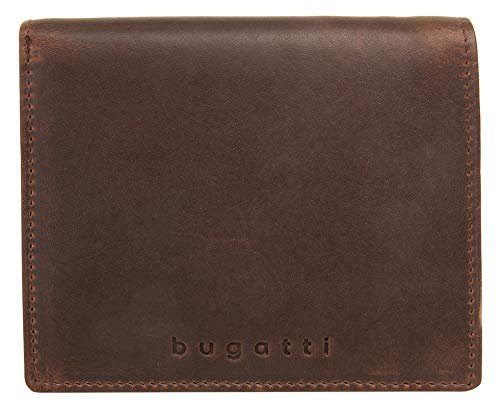 bugatti Romano portfel męski, damski prawdziwa skóra, brązowy, jeden rozmiar, Brązowy, Taille unique