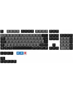 Sharkoon SKILLER SAC20, keycap Kolor: CZARNY, 115 pieces, ISO layout D-E - Klawiatury - miniaturka - grafika 1