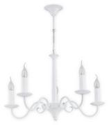 Lampy sufitowe - Lemir Asti żyrandol 5 pł. / biały matowy O2895 W5 BIA - miniaturka - grafika 1