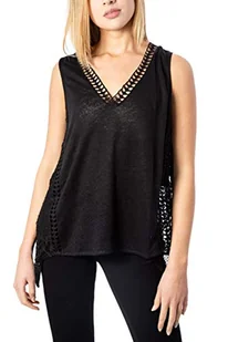 Desigual T-shirt damski Ts_sara, czarny (Negro 2000), XS - Koszulki i topy damskie - miniaturka - grafika 1