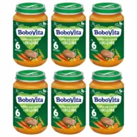 Dania dla dzieci - BoboVita Zupka warzywna z cielęciną po 6 miesiącu zgrzewka 6 x 190 g - miniaturka - grafika 1
