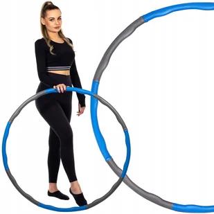 Hula hop z masażerem 100cm niebieskie - Akcesoria do masażu - miniaturka - grafika 1
