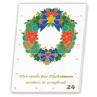 Kalendarz Adwentowy PREMIUM z kawą aromatyzowaną - 24 różne smaki kaw deserowych, upominek, prezent, podarunek na Mikołaja na 2024 rok + DIY dla fac.. - Herbata - miniaturka - grafika 1