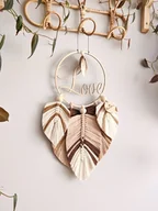 Dekoracje domu - Łapacz snów makrama, prezent z imieniem na urodziny imieniny bociankowe - miniaturka - grafika 1