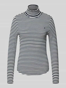 Bluzka z długim rękawem o kroju slim fit z mieszanki wiskozy - Bluzki damskie - miniaturka - grafika 1