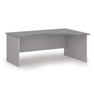 Biurko narożne PRIMO GRAY, 1800 x 1200 mm, prawe, szary/grafit - Biurka - miniaturka - grafika 1
