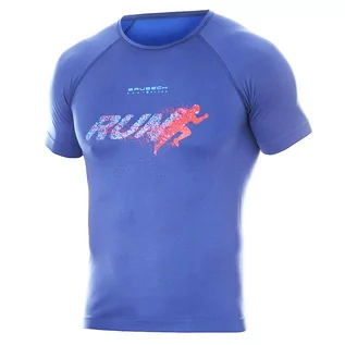 Bielizna sportowa męska - Męska koszulka do biegania Brubeck RUNNING AIR PRO SS13280 navy blue - S - grafika 1