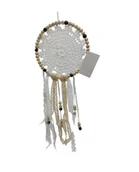 Wyposażenie pokoiku dziecięcego - Zawieszka boho dekoracja na ścianę 15x45 Łapacz snów dreamcatcher - miniaturka - grafika 1
