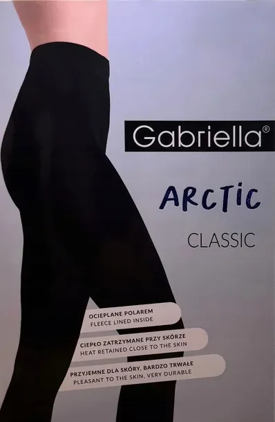 Rajstopy Arctic Classic 500 den GABRIELLA ocieplane NERO # 4/5