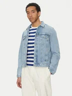 Kurtki męskie - Tommy Hilfiger Kurtka jeansowa MW0MW38956 Niebieski Regular Fit - miniaturka - grafika 1