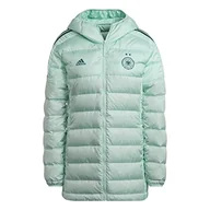 Kurtki damskie - adidas Damska kurtka DFB Wint JKT W, wielokolorowa/zielona, XXL, Mencla/zielony, XXL - miniaturka - grafika 1