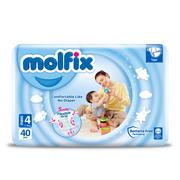 Pieluchy - MOLFIX PIELUSZKI MAXI 4 (7-14 KG) 40 SZT. - miniaturka - grafika 1