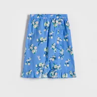 Sukienki i spódniczki dla dziewczynek - Reserved - Spódnica w kwiaty - jasnoniebieski - miniaturka - grafika 1