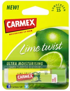 Pomadka do ust Carmex Lime Twist Stick 4.25g (83078005726) - Balsamy do ust - miniaturka - grafika 1