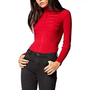 Morgan damski sweter z okrągłym dekoltem, Tango Red, XS - Swetry damskie - miniaturka - grafika 1