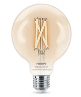 Systemy inteligentnych domów - Philips Smart filament przezroczysta E27 G95 7 W 60 W, WW-CW - miniaturka - grafika 1