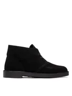 Botki męskie - Clarks Trzewiki Bushacre 3 261635277 Czarny - miniaturka - grafika 1