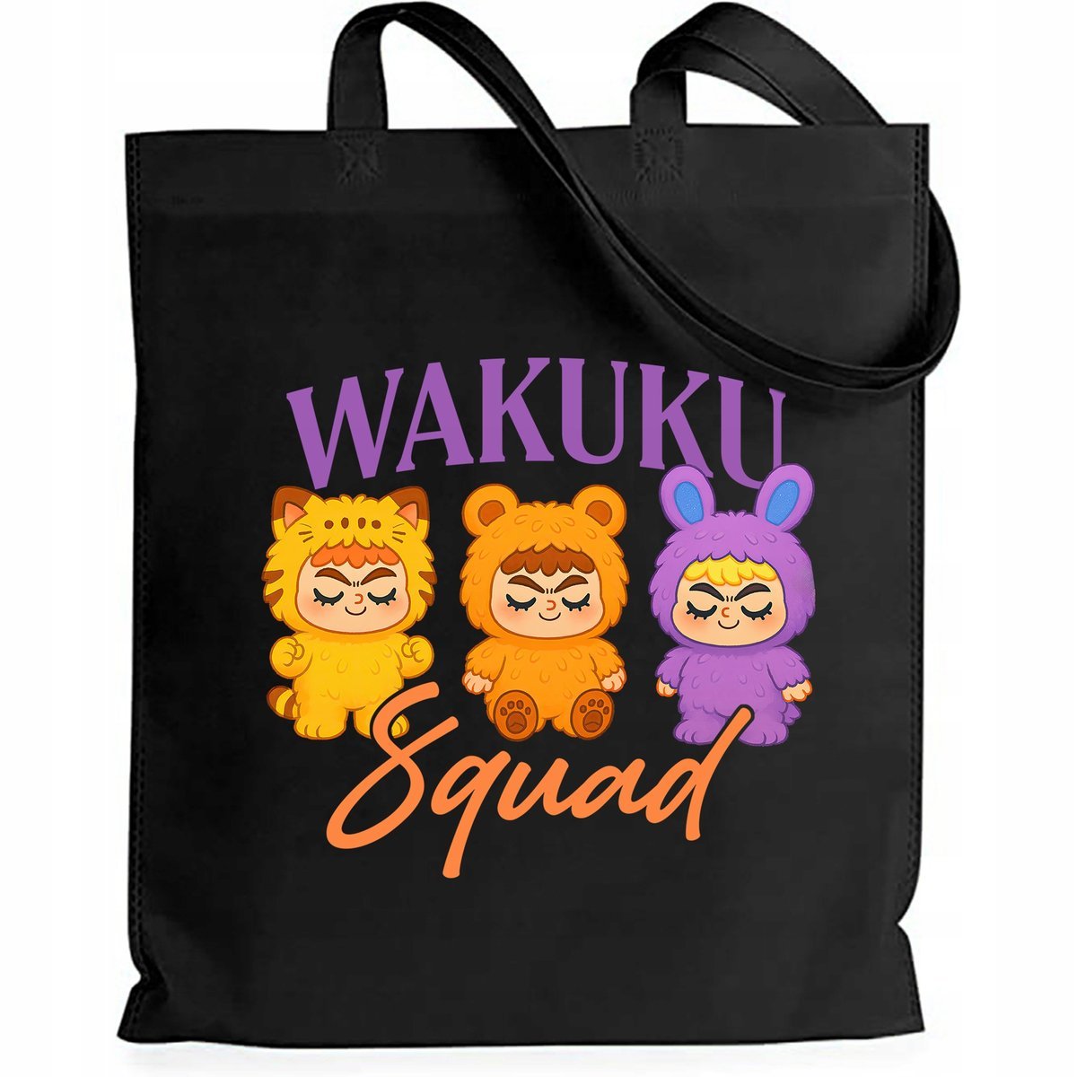 Torba Czarna EKO Shopper SQUAD Na Zakupy Na Prezent Pod Choinkę Wz