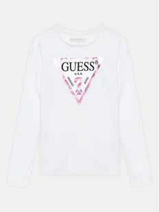 Guess Bluzka J84I36 K8HM0 Biały Regular Fit - Bluzki damskie - miniaturka - grafika 1