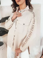 Kurtki damskie - Kurtka damska jeansowa DALALIS jasnobeżowa Dstreet TY4320-M - miniaturka - grafika 1