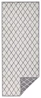 Dywany zewnętrzne - Szary chodnik dwustronny odpowiedni na zewnątrz NORTHRUGS Malaga, 80x250 cm - miniaturka - grafika 1