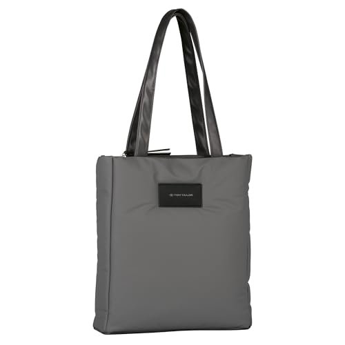 TOM TAILOR bags Patti damska torba na ramię na ramię z zamkiem błyskawicznym, średnia wielkość, szara, szary, moda
