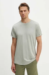 G-Star Raw t-shirt bawełniany męski kolor szary gładki - Koszulki męskie - miniaturka - grafika 1