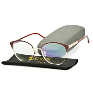 Gotowe okulary Minusy -1.50 damskie korekcyjne z antyrefleksem ST318 - Okulary korekcyjne, oprawki, szkła - miniaturka - grafika 1